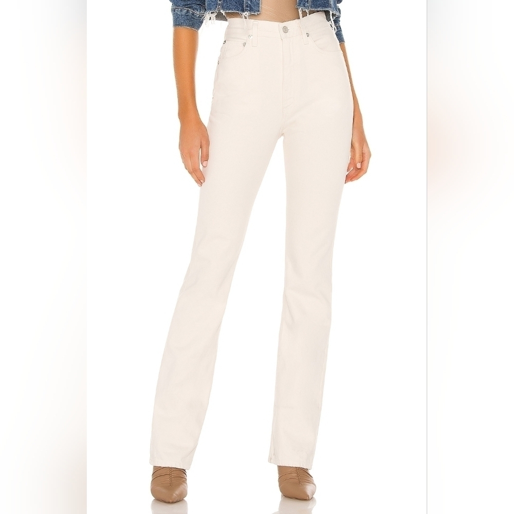 Agolde Vintage high rise flare in Paper color size 29 BNWT